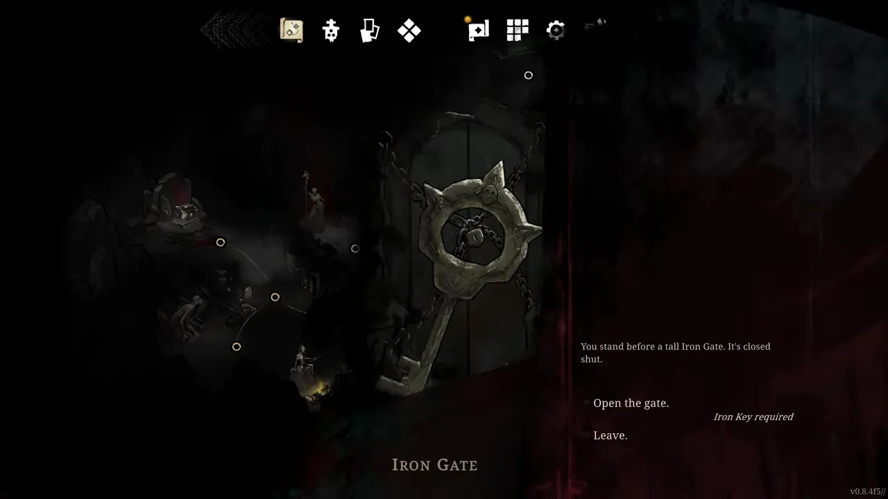 Early progression screen while unlocking story milestones